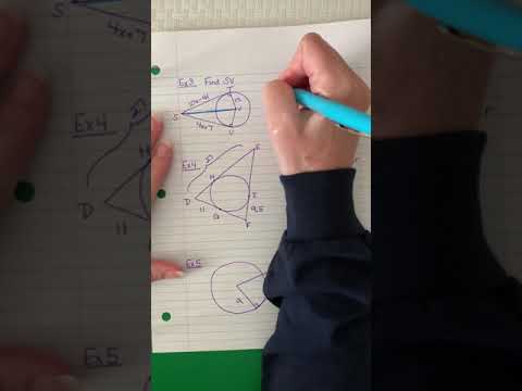 Unit 10 Circles Homework 5 Tangent Lines