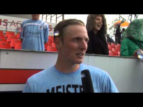 Christoph Rech -TSV 1860 München -nach dem Gewinn der Meisterschaft gegen die FC Ingolstadt Amateure