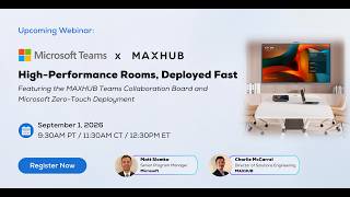 Webinar | No Cables, No Problem: Meet the MAXHUB Wireless Screen Sharing Dongle WT15S
