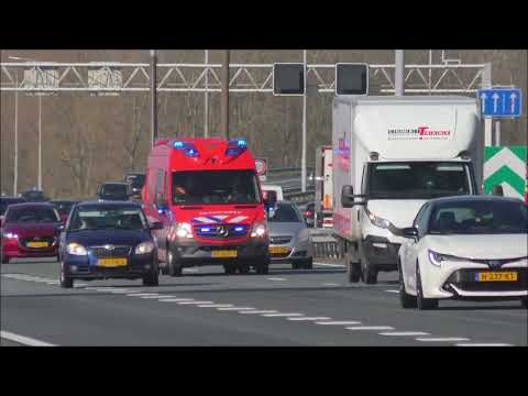 Duikwagen 122410 Brandweer Velsen Zuid met spoed naar een Persoon te water in Halfweg