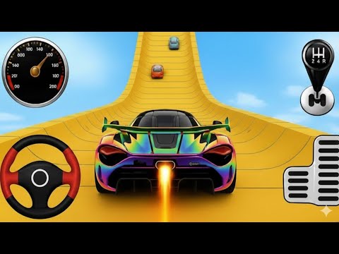 Mega Ramp Monster Car Racing 3D - Extreme Car Stunts - Android Gameplay