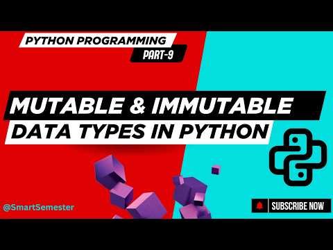 Mutable And Immutable Data Types Python Programming Basics To Advanced Concepts