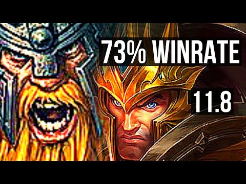 OLAF vs JARVAN IV (JUNGLE) | 73% winrate, Legendary, 13/6/18 | KR Grandmaster | v11.8