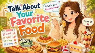 Talking About Your Favorite Food in English | Slow & Simple English Podcast Ep. 03