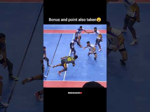 Bonus and point also taken😮 #wardhakabaddi #youtubeshorts #kabaddi