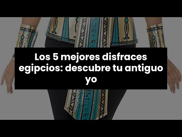 Vídeo relacionado con HONITANO Accesorio Disfraz Egipcio para Halloween con Cinturón Collar Mangas y Tocado Reutilizable y Cómodo para Fiestas y Cosplay Adulto y Juvenil