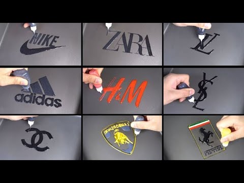 TOP 10 Logo Pancake Art   Nike, Adidas, ZARA, Lamborghini, Louis Vuitton etc