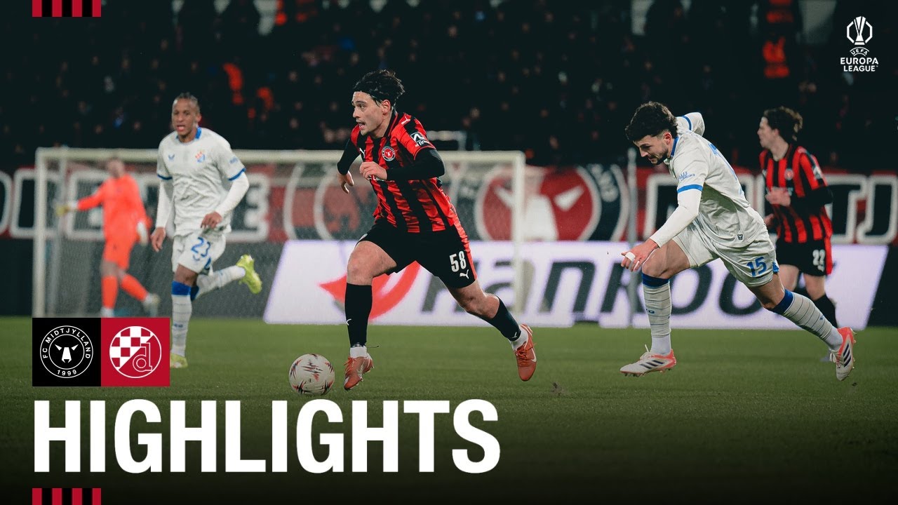 Midtjylland vs GNK Dinamo Zagreb Highlights