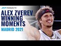 Alexander Zverev Winning Moment, Trophy Lift & Speech! Madrid Open 2021