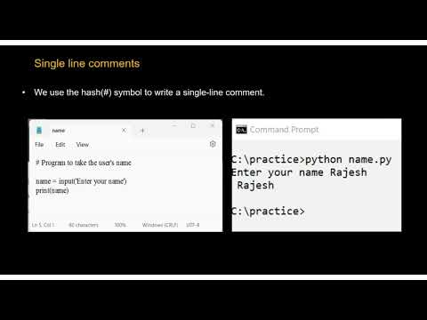 7 Comments In Python