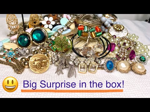 🎁 Unbox With Me Ep3 💃🏼 SCORE! ANTIQUE 14k GOLD! Jewelry Unboxing! #jewelryunboxing #gold #antiquecar
