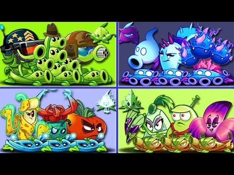 Tournament 6 Team Vine Plants Battlez - Who Will Win? - Pvz 2 Plant vs Plant