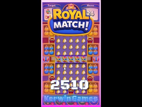 Royal Match Level 2510 - No Boosters Gameplay