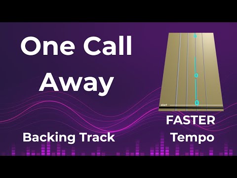 ONE CALL AWAY 📞Charlie Puth |Backing Track Violin Tutorial/COVER & Animated Violin TAB |FASTER tempo