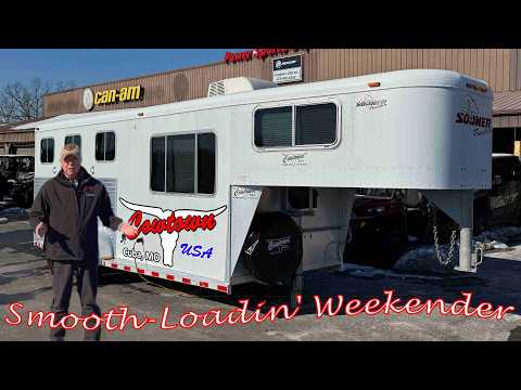 A Real Classic Trailer! 1990 Sooner 3 Horse Weekender Trailer