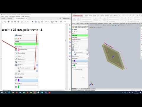 Solidworks - lekcia 8, nová rovina, pridať spájaním profilov