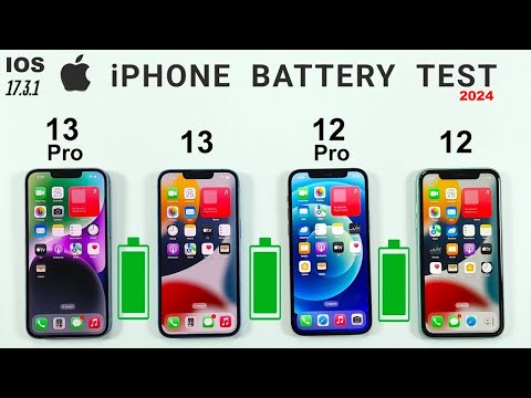 iOS 17.3.1 iPhone 13 Pro vs 13 vs 12 Pro vs 12  Battery Drain Test in 2024