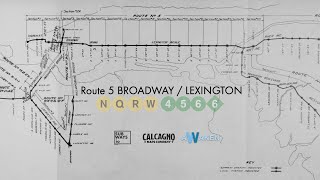 New York City Subway Route 5 Broadway- Lexington Line.