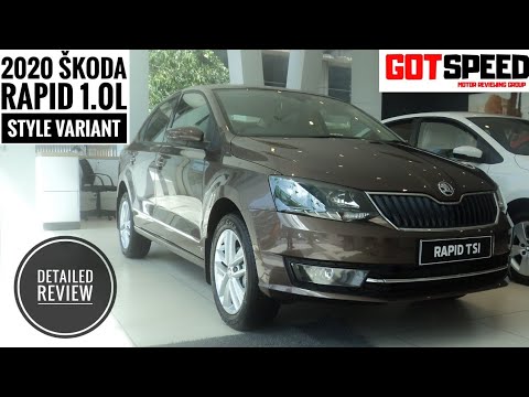 2020 SKODA RAPID STYLE VARIANT DETAILED REVIEW | FEATURES, PRICE, NEW 1.0 TSI ENGINE | GOTSPEED