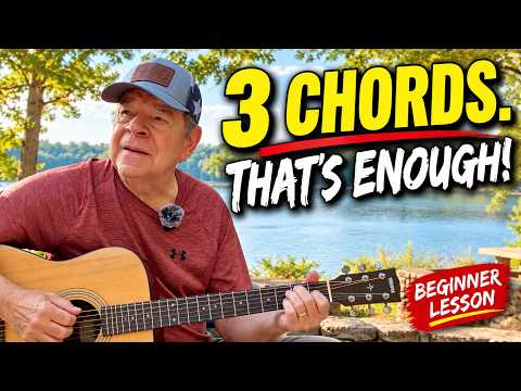 You Only Need 3 Guitar Chords — Let's Play by the Lake