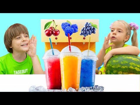 Anabella Pretend Play Funny Stories About Selling Cone Fruit Treats and other Summer Videos for Kids