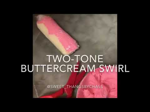 Two-Tone Buttercream Rosette Cupcakes