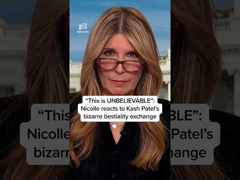 'This is UNBELIEVABLE': Nicolle reacts to Kash Patel's bizarre bestiality exchange