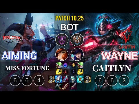 KT Aiming Miss Fortune vs GRF Wayne Caitlyn Bot - KR Patch 10.25