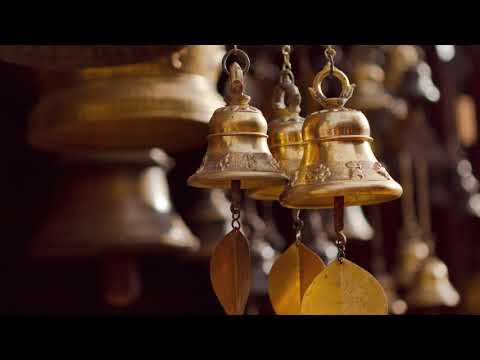 1 Hour Low Tone Wind Chimes Japanese Bells Loud Sound Effect Noises for Meditation sleeping studying