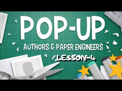 How to make paper pop-up's lesson no.4 step-by-step instructions by REC. Complete pop-up's course