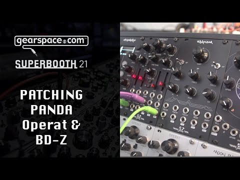 Patching Panda Operat VCO & BD Z Bass Drum - Gearspace @ Superbooth 2021