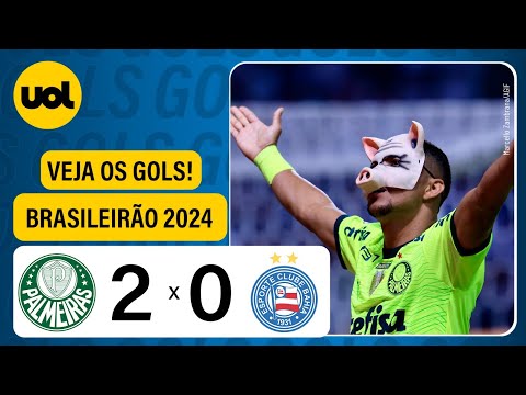 PALMEIRAS 2 X 0 BAHIA - VEJA OS GOLS DE ESTÊVÃO E RONY - CAMPEONATO BRASILEIRO 2024