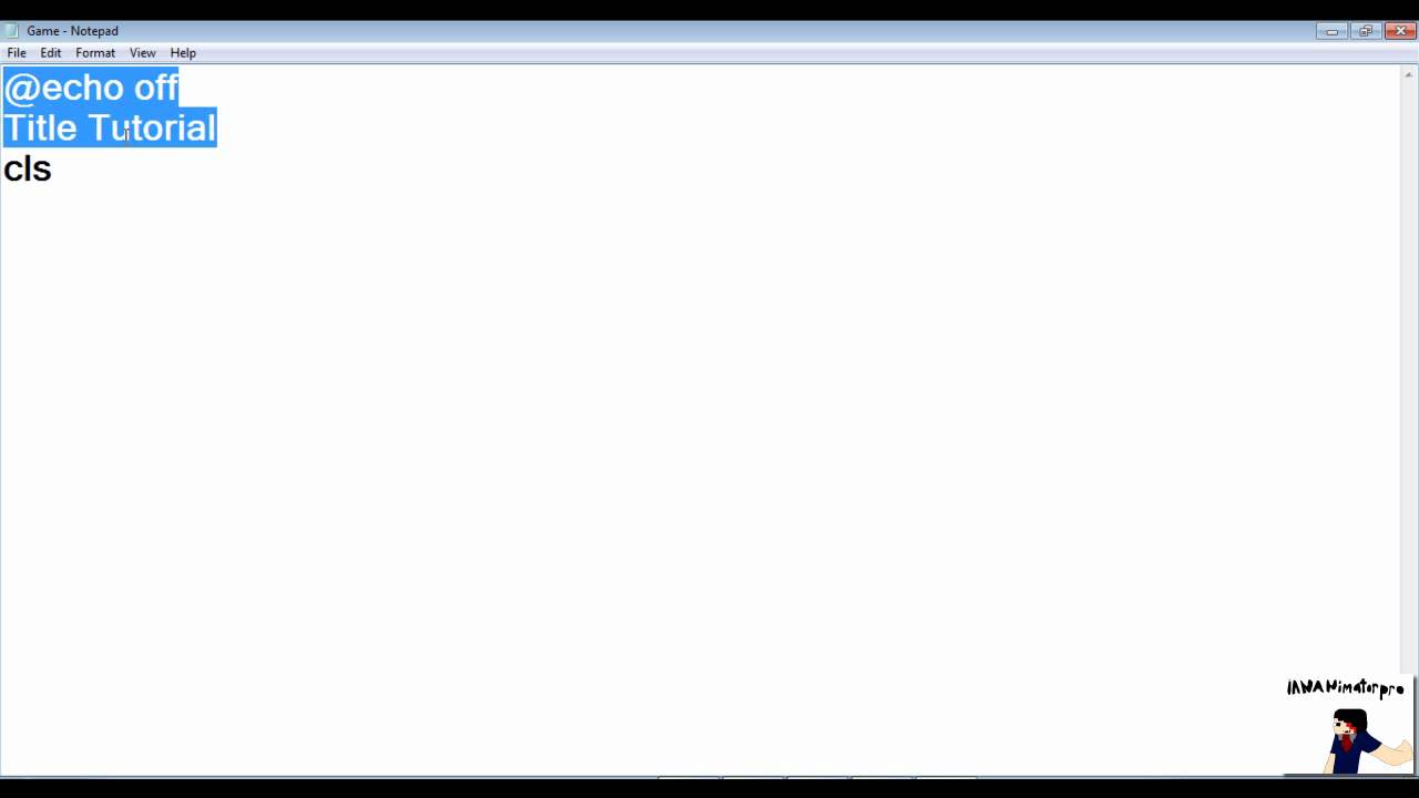 Batch Tutorial - 1 Hello World
