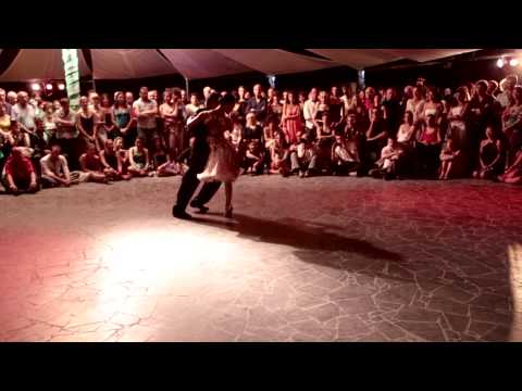 Alejandra Hobert  and  Adrian Veredice  are  dancing  at  Catania Tango Festival  in  2013