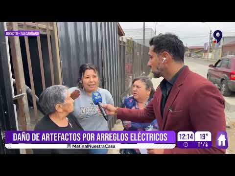 Vecinos de Talcahuano denuncian quema de electrodomésticos tras fallas eléctricas