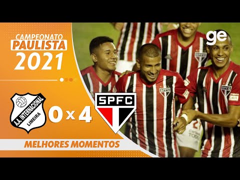 INTER DE LIMEIRA 0 X 4 SÃO PAULO | MELHORES MOMENTOS | 2ª RODADA PAULISTA 2021 | ge.globo