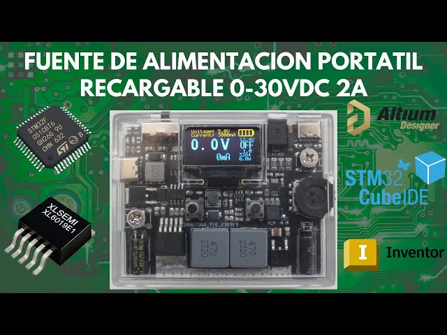 Vídeo relacionado con Módulo de alimentación portátil con pantalla frontal, salida variable 1-36 V y control giratorio para proyectos electrónicos diarios Fuente de alimentación de control digital portátil Pantalla frontal