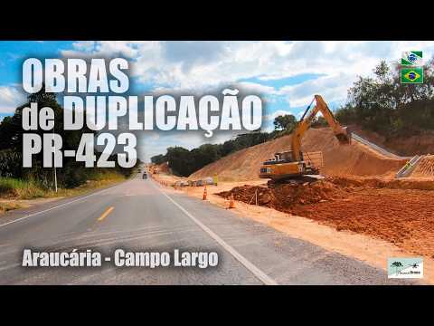 Percorremos a PR-423 em Obras e fomos até Colônias Rurais em Araucária e Campo Largo