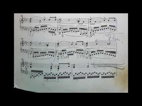 Handwritten annotations by Aldo Ciccolini (piano fingering - Beethoven Sonata No.31, Op 110)