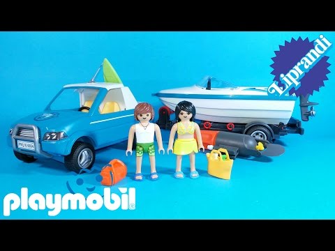 PLAYMOBIL SUMMER FUN - 6864 SURFISTI CON PICK UP E MOTOSCAFO RECENSIONE (ita)