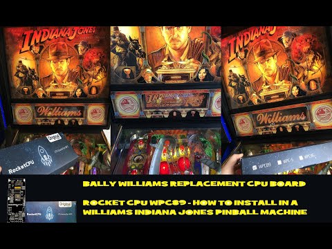 (Replacement CPU) RocketCPU89 installation in Indiana Jones Pinball Machine, this board is awesome