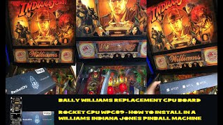 (Replacement CPU) RocketCPU89 installation in Indiana Jones Pinball Machine, this board is awesome