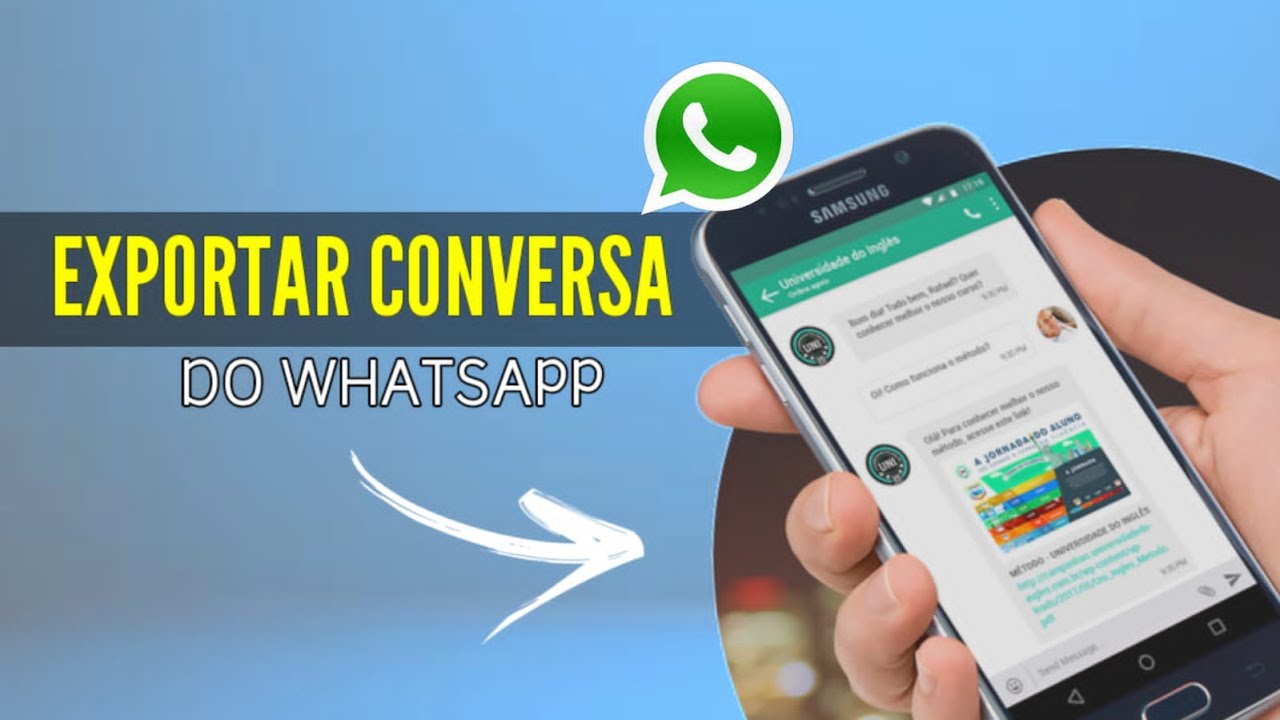 exportar conversa WhatsApp