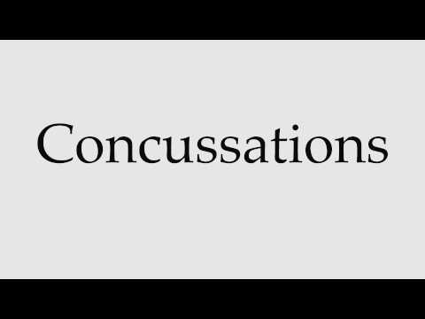 How to Pronounce Concussations