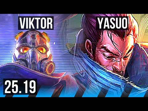 VIKTOR vs YASUO (MID) | Legendary | KR Master | 25.19