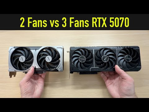 2-fan vs 3-fan RTX 5070 GPU Tested: Noise, Performance, Temps & more