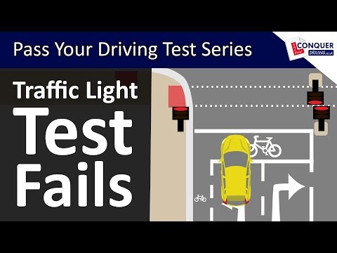 Traffic Light Driving Lesson with Common Driving Test Fails