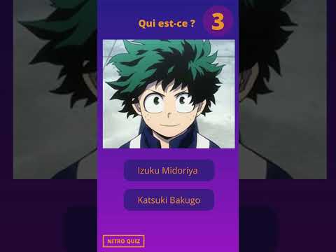 Quiz anime | MY HERO ACADEMIA | Qui est -ce MHA