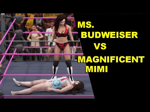 GLOW 1985 Magnificent Mimi vs Ms. Budweiser - Iron Woman