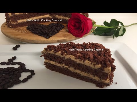 chocolate coffee cake 巧克力咖啡蛋糕 - gâteau au café au chocolat Schokoladen Kaffee-Kuchen チョコレートコーヒーケーキ